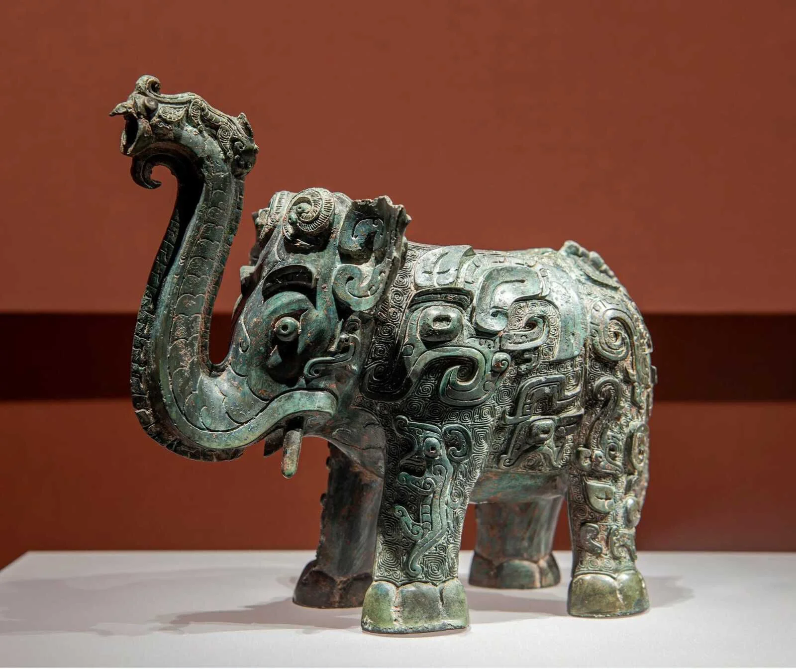 elephant shaped zun wine vessel