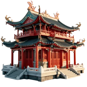 temple china